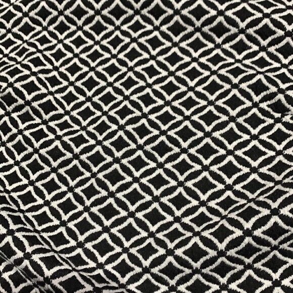 Mossimo black white diamond print crop top keyhole back sleeveless shirt - Picture 3 of 8